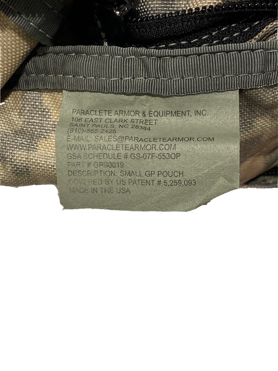 Genuine US Military Issue *** Pre-MSA Paraclete Small GP Pouch