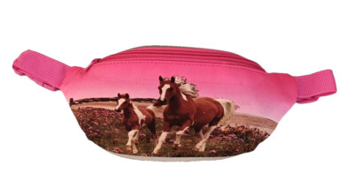 Mädchen Kinder Bauchtasche Gürteltasche Pferd Fotodruck pink TF-11