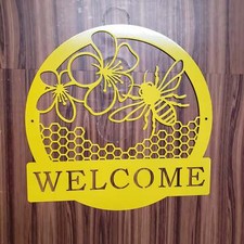 Honey Bee Welcome Sign
