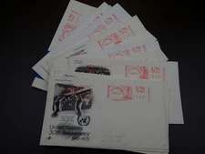 UNITED NATIONS:  LOT OF 16 METERED OFFICIAL CAHETS     L-072320 - 10