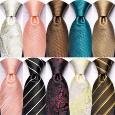 Classic Red Men's Tie for Wedding Necktie Pocket Square Cufflinks Set