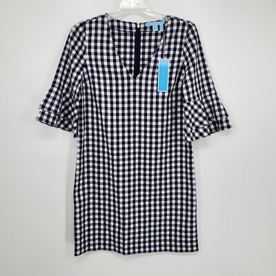 #ad Women#x27;s Draper James Gingham Bell Sleeve Dress Size 2 NEW A11 $22.99