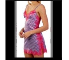 NWT Agent Provocateur Women's Lace Trim Lucie Silk Slip AP4/UK12/US 8