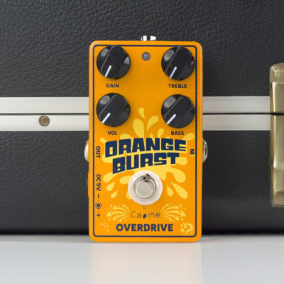 Caline CP-516 Orange Burst Overdrive Guitar Pedal - 2nd Gen - Ships from US
