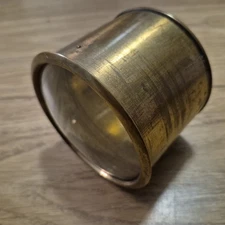 Antique Clock Case Convex Glass Front Bevelled Glass Back Door 9cm Wd 7cm Dp A9