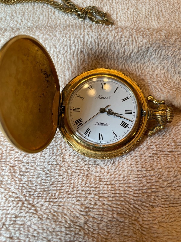 Marcel Pocket Watch with Deer 17 Jewels