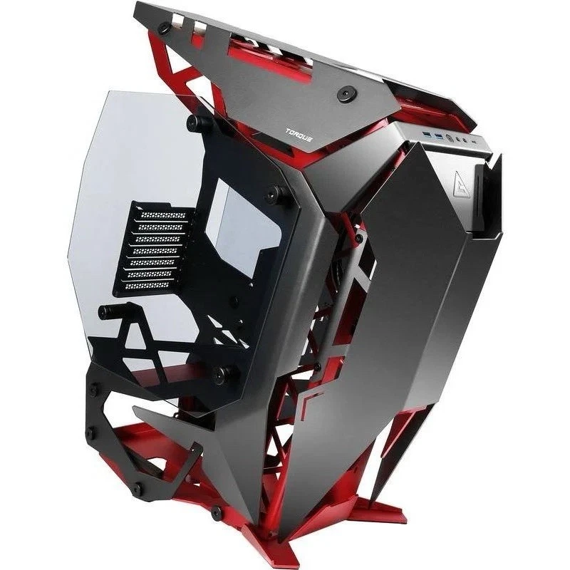 Antec Torque Aluminum ATX Mid Tower Computer Case - Black/Red - Image 2 of 3