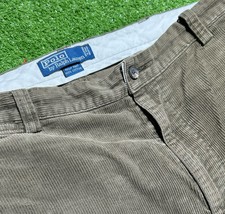 Vintage Polo Ralph Lauren Men's 40x30 Brown Corduroy Philip Pants Trousers 90s