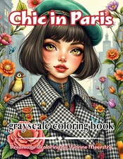 Chic in Paris: A stunning Parisian-style coloring journey filled with vintage ch