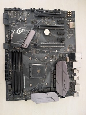 ASUS ROG Strix B350-F Gaming AM4 ATX Motherboard, Used. Works.