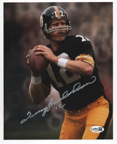 Terry Bradshaw autographed signed 8x10 photo JSA COA Pittsburgh Steelers NFL QB