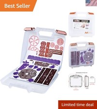 Stylish Portable Die Organizer with 3 Magnetic Sheets   Perfect Craft Storage