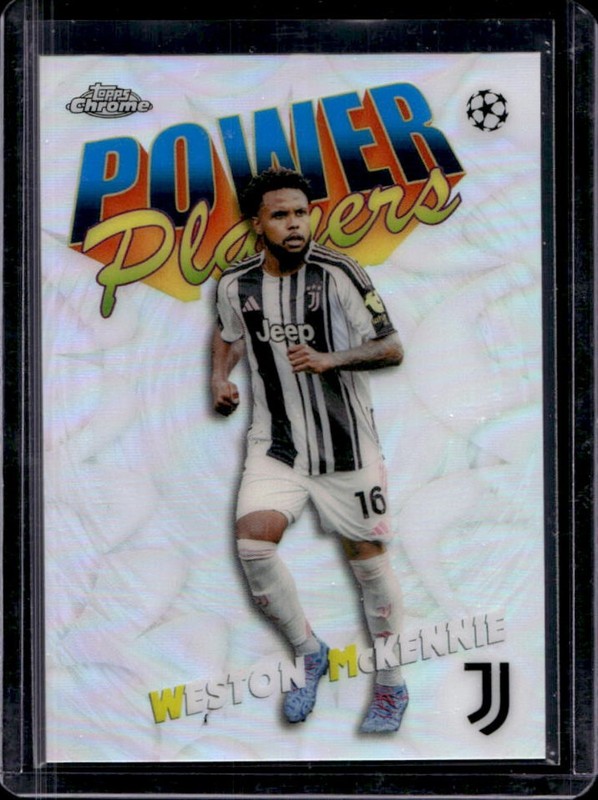 2025-26 Topps Chrome UEFA Weston McKennie Power Players #PP-18 Juventus