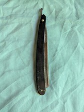 Crown Razor Co Boston Mass Antique Straight Razor Etched Blade Extra Hollow Gr