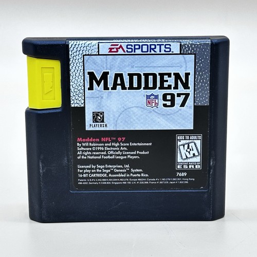 Madden NFL 97 Sega Genesis 1996 TESTED! GAME CARTRIDGE ONLY NO CASE OR MANUAL - Picture 1 of 12