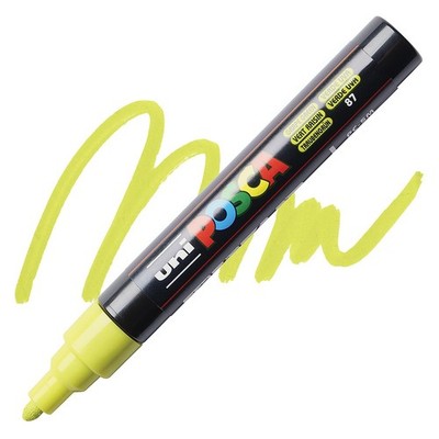 Posca Markers, Paint Marker, Grape Green, 5M Medium Tip, Opaque, Light