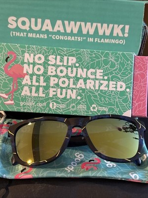 Goode sunglasses Flaunt Your Flaws Polarized  Glasses New In Box OG Funky Colors
