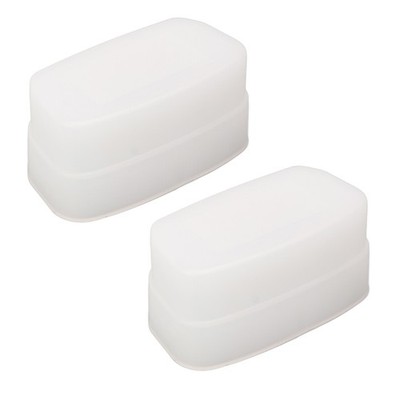 2x Bounce Dome Diffuser White Digital Camera Flash Diffuser For 320EX Flash HOT