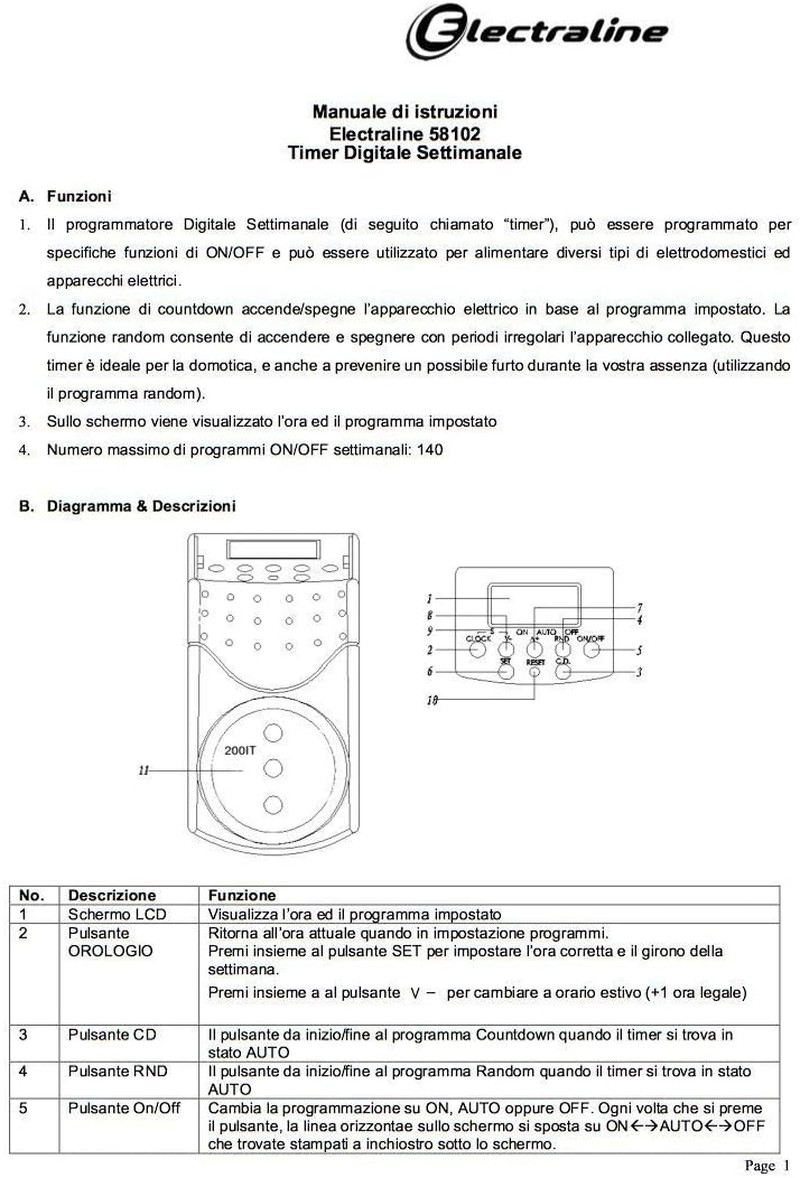 92357 Programmatore Timer Digitale, Confezione Da 2 Pezzi, Programmi Settimanali - 2