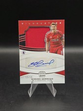 2020-21 Panini Chronicles Crown Royale Silhouettes Steven Gerrard Auto /15