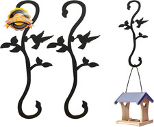 Hummingbird Bird Feeder Hanger Hooks for Outdoors Hanging, Shepherds Hanging Pla