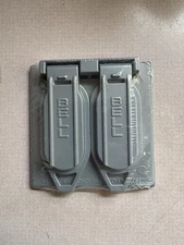 BELL 2-Gang Weatherproof Device Cover, Self Closing Lid  #5148-0
