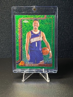 2025-26 Topps Chrome Update - Devin Booker Green Speckle Image Variation - /99