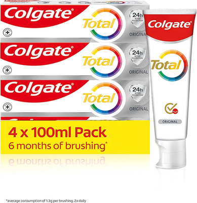 Colgate Zahnpasta Total Original Zahncreme Gegen Karies Und Plaque. Schützt Den 