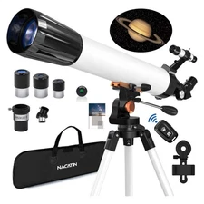 700mm Astronomical Telescope 525X with Phone Adapter for Beginner Moon Watching