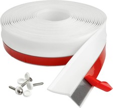 HOMWMPA Garage Door Seal Top & Sides 34ft Weatherproof TPE Adhesive & Nails