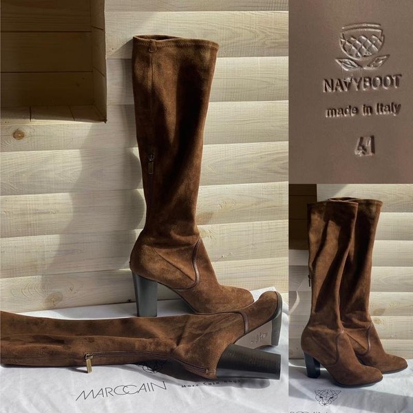 Women Navyboot Suede Brown 40