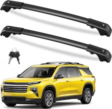 Roof Rack Cross Bars 300lb Lockable Compatible with Chevy Traverse 2022-2026