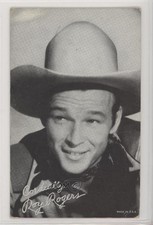 1940-60s Exhibit Movie Stars Made In USA Roy Rogers (Cordially; White Hat) z6d