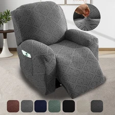 Soft Washable Recliner Chair Cover with Pocket Slipcover Strech Sofa Protector