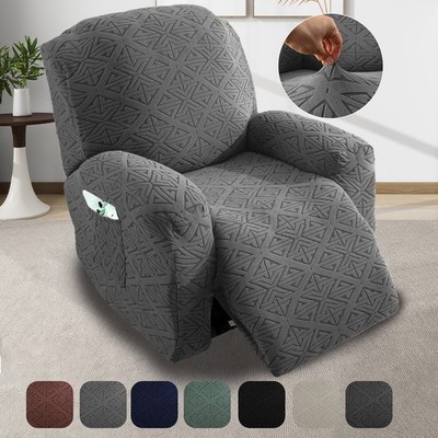 Soft Washable Recliner Chair Cover with Pocket Slipcover Strech Sofa Protector