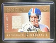 2008 Sportkings Series B Autograph Memorabilia Gold John Elway
