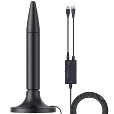 Amplified HD Digital TV Antenna - 300 Miles Long Range Reception Indoor HDTV ...