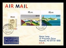 Dr Jim Stamps Germany Air Mail Cover 1993 Postmark Multi Franked