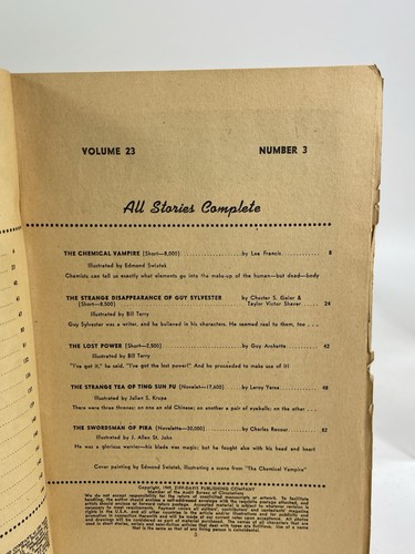Amazing Stories Pulp Mar 1949 Vol. 23 #3 VG Vampire - Picture 15 of 19