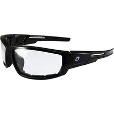 Birdz Eyewear Swoop Anti-Fog Padded Motorcycle Sunglasses Black Adult, Clear