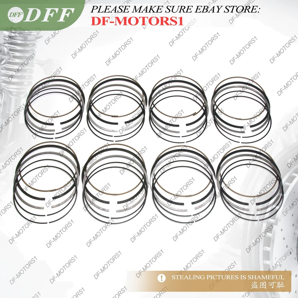 Juego de 8 anillos de pistón Φ89,9 mm para Mercedes-Benz CLK430 S430 E430 W163 4,3 L M113 V8 Foto 2 de 4