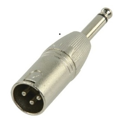 XLR 3 Pin Stecker auf 6,3 mm 1/4 Zoll Stecker Mono Klinke Adapter Metall