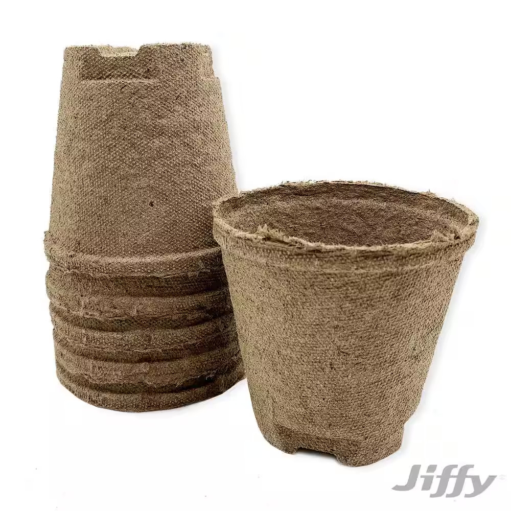 4 In. round Peat Pots Seed Starter Kit (6-Pack)