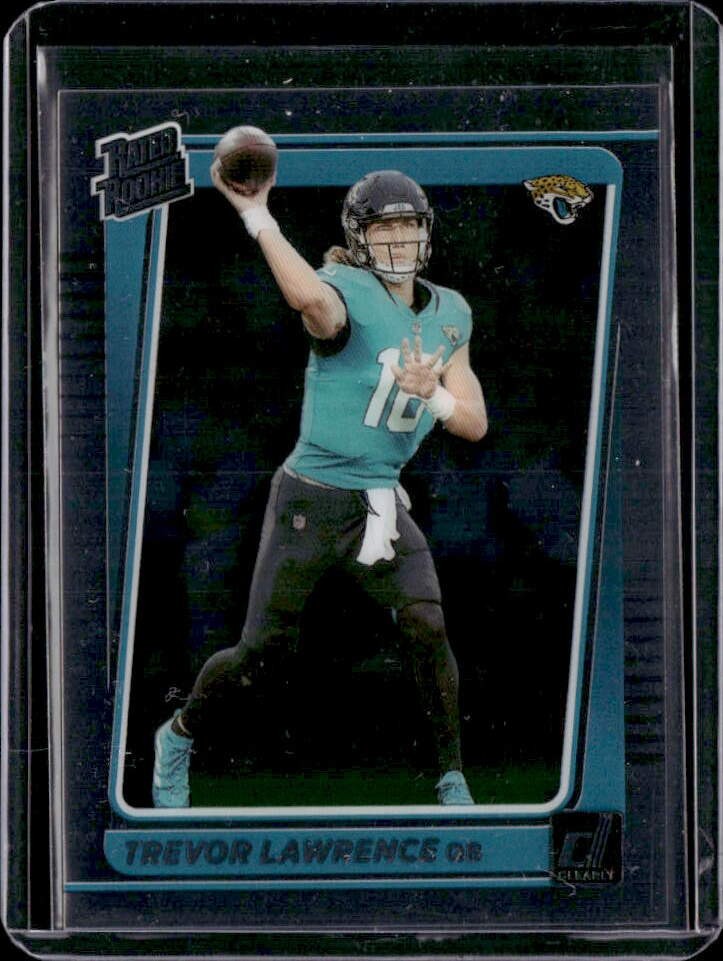 2021 Clearly Donruss Trevor Lawrence Rated Rookie #51 Jacksonville Jaguars (A)