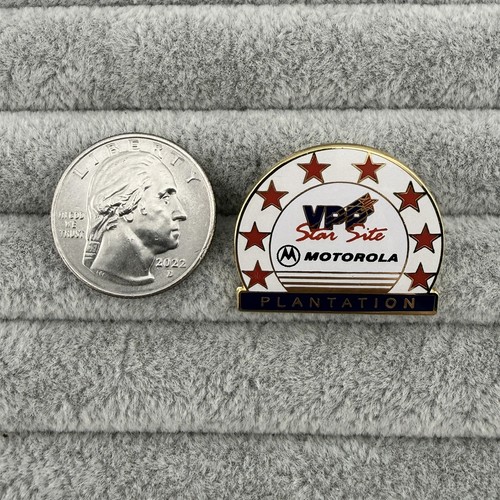 Motorola Plantation Florida VPP Star Worksite Safety Award Pin Pinback #63088