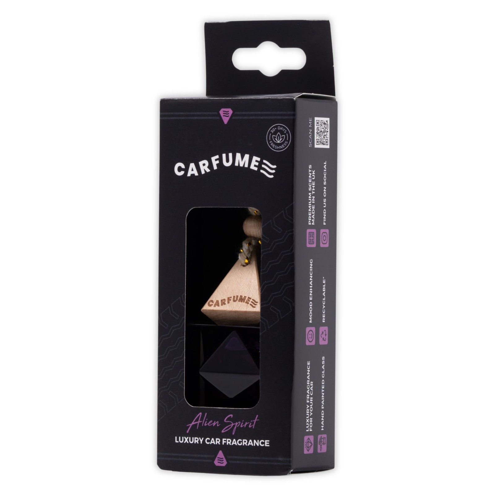 Carfume Alien Spirit Car Air Freshener Original Premium Floral Jasmine & White