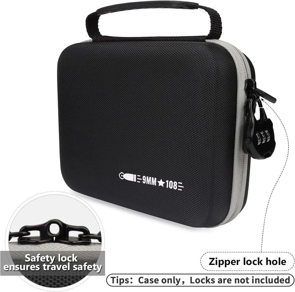 108 Round 9MM Ammo Storage Case, Ammo Box Compatible with 9mm Luger, 9mm Parabll - Image 4 of 4