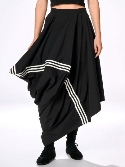 Y-3 Adidas Black Wire Asymmetric Poly Skirt Size S NWT | eBay