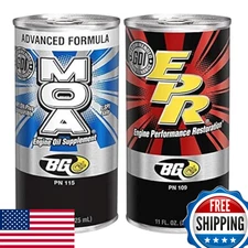 BG Products MOA & EPR Motor Oil Additive Lubrication Supplement Engine Restore