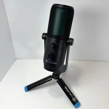 JLab Talk Pro Black USB Plug & Play Professional Microphone W/Stand - Tested